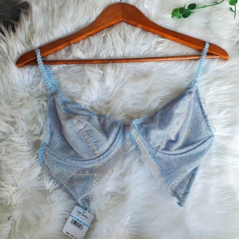 NWT Free People 'Lucia' Underwire Lace Bra 34C